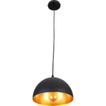 ⁦علاقي مودرن اسود مع ذهبي E27*1 لمبة⁩ - الصورة ⁦3⁩