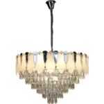 نجف مودرن فضي E14*15L قطر 80 سم