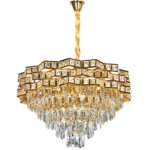 ⁦علاقي مودرن ذهبي E14*5 مقاس 600 ملم⁩ - الصورة ⁦2⁩