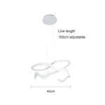 ⁦علاقي مودرن ابيض لون الانارة 3 اضاءات واط 105⁩ - الصورة ⁦3⁩