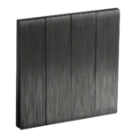 مفتاح رباعي لون اسود بيانو بلاتيني