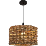 ⁦علاقي قش بني E27*1L قطر 24 سم⁩ - الصورة ⁦3⁩