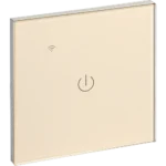 ⁦مفتاح ذكي مفرد غطاء ذهبي تحكم عن بعد Wifi سهل الاستخدام يعمل باللمس تحكم بالجوال متوافق مع اليكسا وجوجل هوم توفل⁩ - الصورة ⁦2⁩