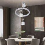 علاقي مودرن ابيض لون الانارة 3 اضاءات واط 48