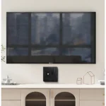 ⁦فيش منفذ هاتف تليفون مع دش لون اسود بيانو بلاتيني⁩ - الصورة ⁦2⁩