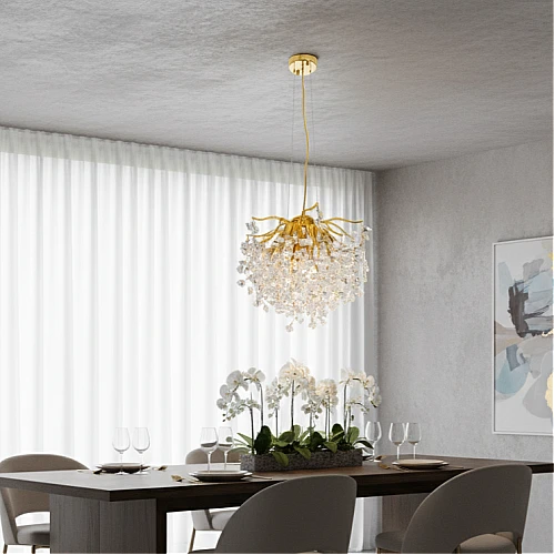 rNTjVXg0ESxQGH6EEgfDDPKwNfLiIHdyBE2CvTbHjRMVzyKfHX2eGnQxo5kgwScDViOl-500x500 نجف قروش مودرن ذهبي + شفاف E14*6 مقاس 450 ملم - الصورة 1