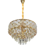 ⁦علاقي مودرن ذهبي E14*5⁩ - الصورة ⁦2⁩