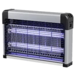 ⁦مصيدة ناموس كهربائي غطاء فضي مع اسود 2*10 واط⁩ - الصورة ⁦4⁩