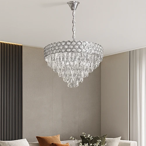 u1l1JlzqAwMeDWrhyt7dtBI650o5OgdWgqgeEjSkyVj8refr-500x500 نجف كرستال عصري فضي E14*9 مقاس 600 ملم - بتصميم يبهر الضيوف و الزوار - الصورة 1