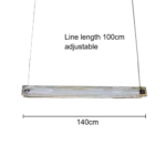 ⁦نجف كلاسيك اسود لون الانارة اصفر 18 واط قطر 140 سم⁩ - الصورة ⁦3⁩