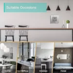 ⁦فيش جداري 13 امبير جرافيتي ذكي تحكم عن بعد WiFi سهل الاستخدام يعمل باللمس تحكم بالجوال متوافق مع اليكسا وجوجل هوم توفل⁩ - الصورة ⁦6⁩