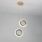 ⁦علاقي مجوز حلقتين ذهبي لون الانارة 3اضاءات 15 واط⁩ - الصورة ⁦5⁩