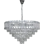 ⁦نجف مودرن فضي E14*15L مقاس 80 سم⁩ - الصورة ⁦2⁩