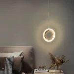 علاقي مفرد حلقة ذهبي لون الانارة 3اضاءات متعددة 9 واط