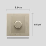 ⁦مفتاح دايمر لمبة 1000 واط لون ذهبي ملكي توفل⁩ - الصورة ⁦3⁩