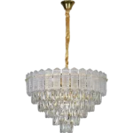 ⁦نجف مودرن ذهبي E14*9L قطر 600 ملم⁩ - الصورة ⁦5⁩