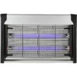 ⁦مصيدة ناموس كهربائي غطاء فضي مع اسود 2*10 واط⁩ - الصورة ⁦2⁩