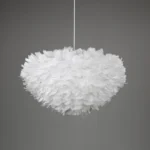 ⁦نجف مودرن لون الشكل ابيض تصميم يجمع بين الاناقة والأصالة E27*3 اضائه جميلة وهادئة. مقاس 60 سم⁩ - الصورة ⁦2⁩