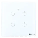 ⁦مفتاح رباعي ذكي تحكم عن بعد WiFi سهل الاستخدام يعمل باللمس تحكم بالجوال متوافق مع اليكسا وجوجل هوم توفل⁩ - الصورة ⁦5⁩