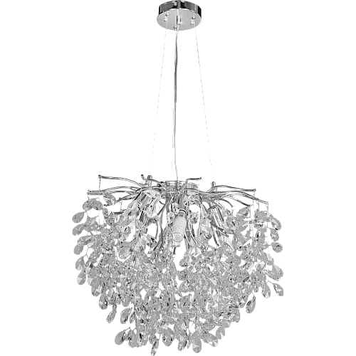 xP7Ms5swHzJUkHBQeF208MiRg3mBRSdtcfaVCFHojzSPG6z-500x500h نجف مودرن فضي + شفاف E14*6 - الصورة 1