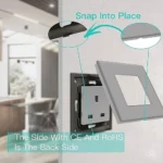 ⁦فيش جداري 13 امبير جرافيتي ذكي تحكم عن بعد WiFi سهل الاستخدام يعمل باللمس تحكم بالجوال متوافق مع اليكسا وجوجل هوم توفل⁩ - الصورة ⁦5⁩