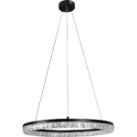 ⁦علاقي مودرن اسود لون الانارة 3 اضاءات واط 55 مقاس 600 ملم⁩ - الصورة ⁦2⁩