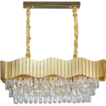 ⁦نجف مودرن ذهبي E14*10L⁩ - الصورة ⁦2⁩