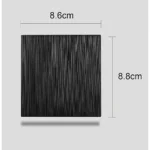 ⁦مفتاح ثلاثي دركسون 9 مسمار لون اسود بيانو بلاتيني⁩ - الصورة ⁦3⁩