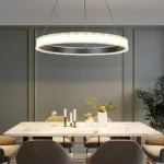 نجف مودرن فضي لون الانارة 3 اضاءات 105 واط قطر 80 سم