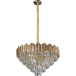 ⁦نجف مودرن ذهبي E14*10L قطر 60 سم⁩ - الصورة ⁦3⁩