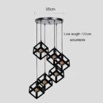 ⁦علاقي مودرن اسود E27 سداسي⁩ - الصورة ⁦2⁩
