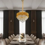 علاقي مودرن ذهبي E14*9 مقاس 600 ملم