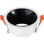 ⁦إطار جرم سبوت اسود + ابيض مفرد مانع للتوهج 7 سم⁩ - الصورة ⁦3⁩