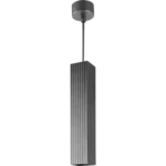 ⁦مصباح علاقي سلندر مكعب مستطيل مقلم مودرن جرافيت (مقاس 30 سم) - قاعدة GU10⁩ - الصورة ⁦2⁩