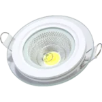 ⁦كشاف دفن لون الانارة 3اضاءات متعددة 7 سم جرم شفاف 5 واط⁩ - الصورة ⁦2⁩