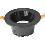 ⁦كشاف سبوت لايت مانع للتوهج اسود لون الانارة شمسي كريمي 10 سم 12 واط⁩ - الصورة ⁦4⁩