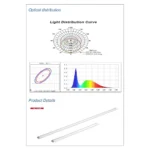 ⁦كرتون لمبة قلم T8 ليد 30 حبة لون الانارة ابيض 1.20 متر 30 واط⁩ - الصورة ⁦3⁩