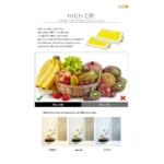 ⁦كشاف سبوت لايت مانع للتوهج اسود لون الانارة شمسي كريمي 10 سم 12 واط⁩ - الصورة ⁦3⁩