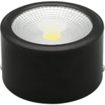 ⁦اضاءة سقف اسود كشاف سلندر 11.5 سم 15 واط بتصميم إنارة سقف لون الانارة اصفر تصميم عملي واضاءة جميلة⁩ - الصورة ⁦4⁩