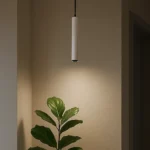 ⁦سلندر علاقي اسطواني طويل مفرد ابيض + اسود قطر 60*300 ملم لمبة نوع GU10⁩ - الصورة ⁦3⁩