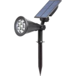 ⁦كشاف حديقة غرس إنارة ملون تعمل بالطاقة الشمسية مع حساس ضوء يعمل تلقائي مع الغروب حتى الشروق مع قاعدة متحرك 7 عدسات بقوة 2 واط⁩ - الصورة ⁦4⁩