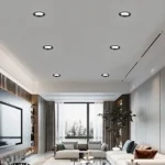 ⁦كشاف سبوت لايت اسود لون الانارة ابيض 14 سم 15 واط⁩ - الصورة ⁦6⁩