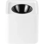 ⁦جرم لطش سلندر مانع للتوهج مفرد مربع ابيض مع اسود GU10⁩ - الصورة ⁦3⁩