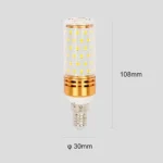 ⁦لمبة نجف لون الإضاءة أصفر 12 واط E14 مناسبة لكافة الأباليك الجدارية والفوانيس وتمنحك الإضاءة المطلوبة⁩ - الصورة ⁦4⁩