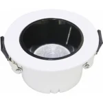 ⁦كشاف سبوت لايت مانع للتوهج لون الانارة شمسي كريمي 7 سم 7 واط⁩ - الصورة ⁦2⁩