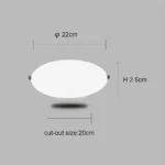 ⁦كشاف دفن بنل لون الانارة شمسي كريمي دفن 20 سم 24 واط⁩ - الصورة ⁦2⁩