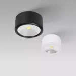 ⁦اضاءة سقف اسود كشاف سلندر 11.5 سم 15 واط بتصميم إنارة سقف لون الانارة اصفر تصميم عملي واضاءة جميلة⁩ - الصورة ⁦8⁩