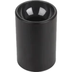 جرم سلندر مانع للتوهج اسطواني مفرد دائري غطاء اسود قاعدة لمبة GU10