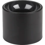 جرم سلندر مانع للتوهج اسطواني مفرد دائري غطاء اسود قاعدة GU10