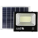 ⁦كشاف خارجي إنارة اصفر طاقة شمسية مع ريموت تحكم مزود بحساس ضوء 300 واط⁩ - الصورة ⁦4⁩